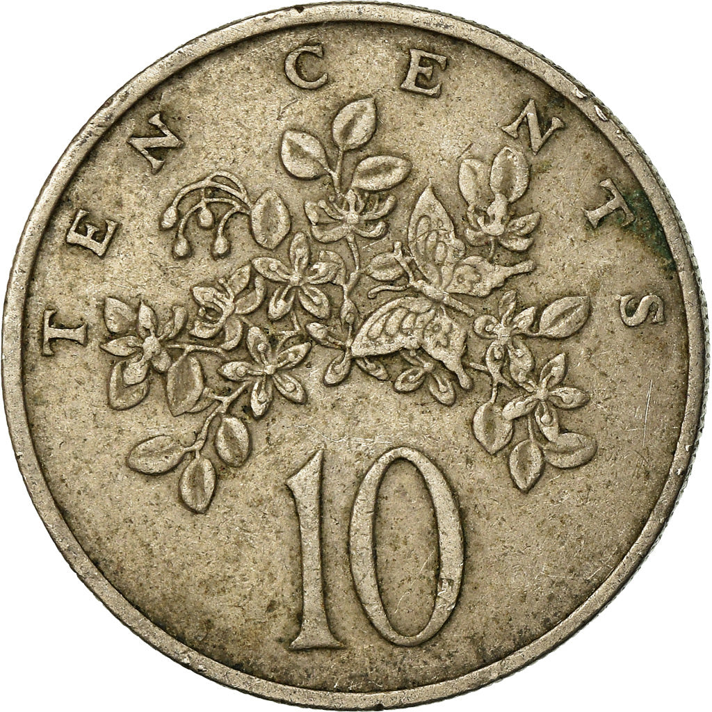 Coin, Jamaica, Elizabeth II, 10 Cents, 1972, Franklin Mint, EF(40-45)