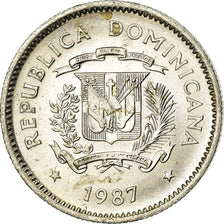 Monnaie, Dominican Republic, 10 Centavos, 1987, Dominican Republic Mint, TTB