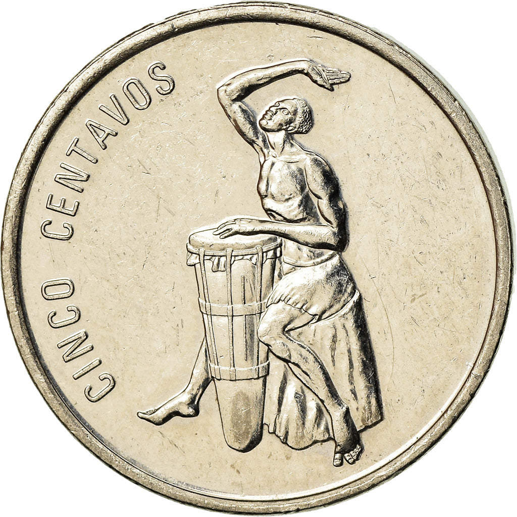 Coin, Dominican Republic, 5 Centavos, 1989, EF(40-45), Nickel Clad Steel, KM:69
