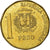 Moneda, República Dominicana, Peso, 1992, MBC, Latón, KM:80.1