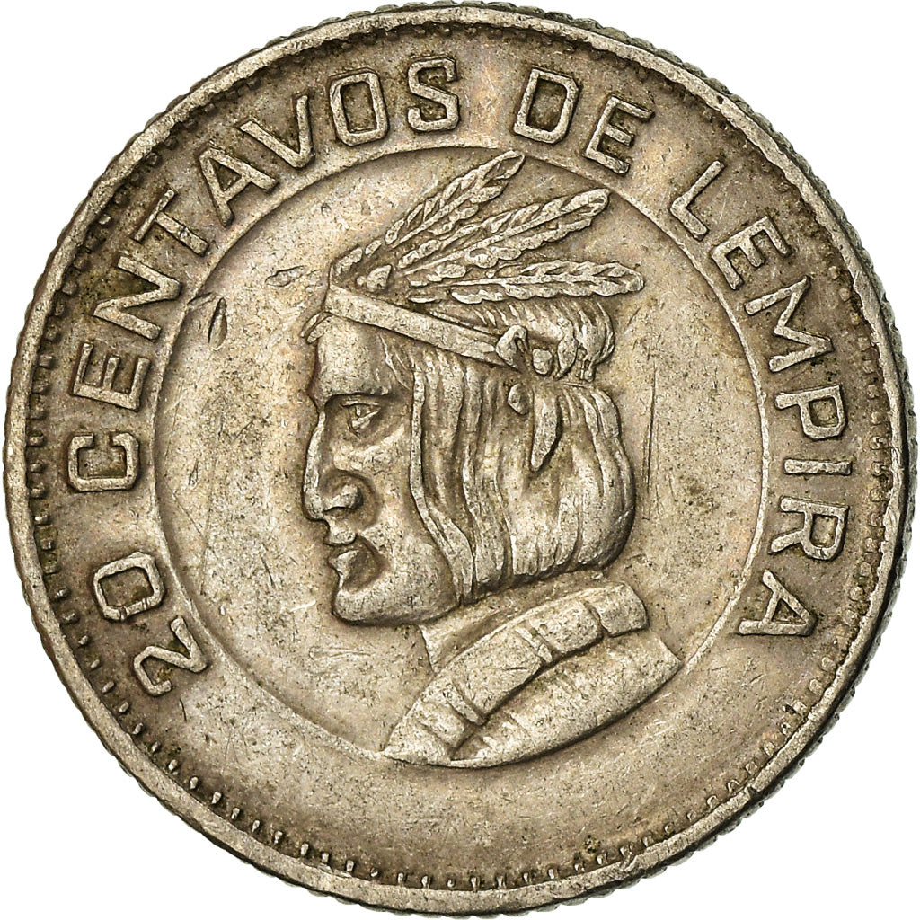 Coin, Honduras, 20 Centavos, 1973, EF(40-45), Copper-nickel, KM:81