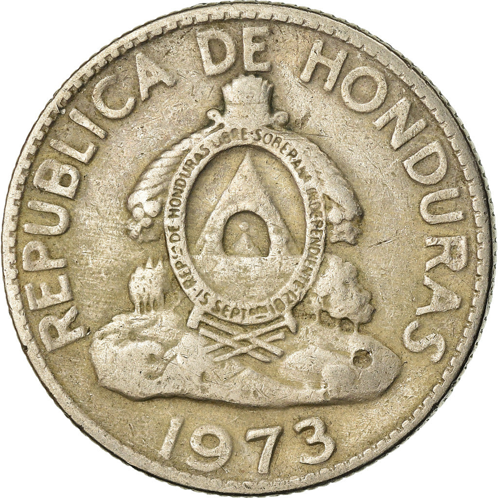 Moneda, Honduras, 50 Centavos, 1973, BC+, Cobre - níquel, KM:82