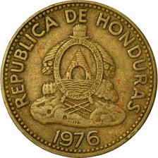 Moneda, Honduras, 10 Centavos, 1976, BC+, Latón, KM:76.1a