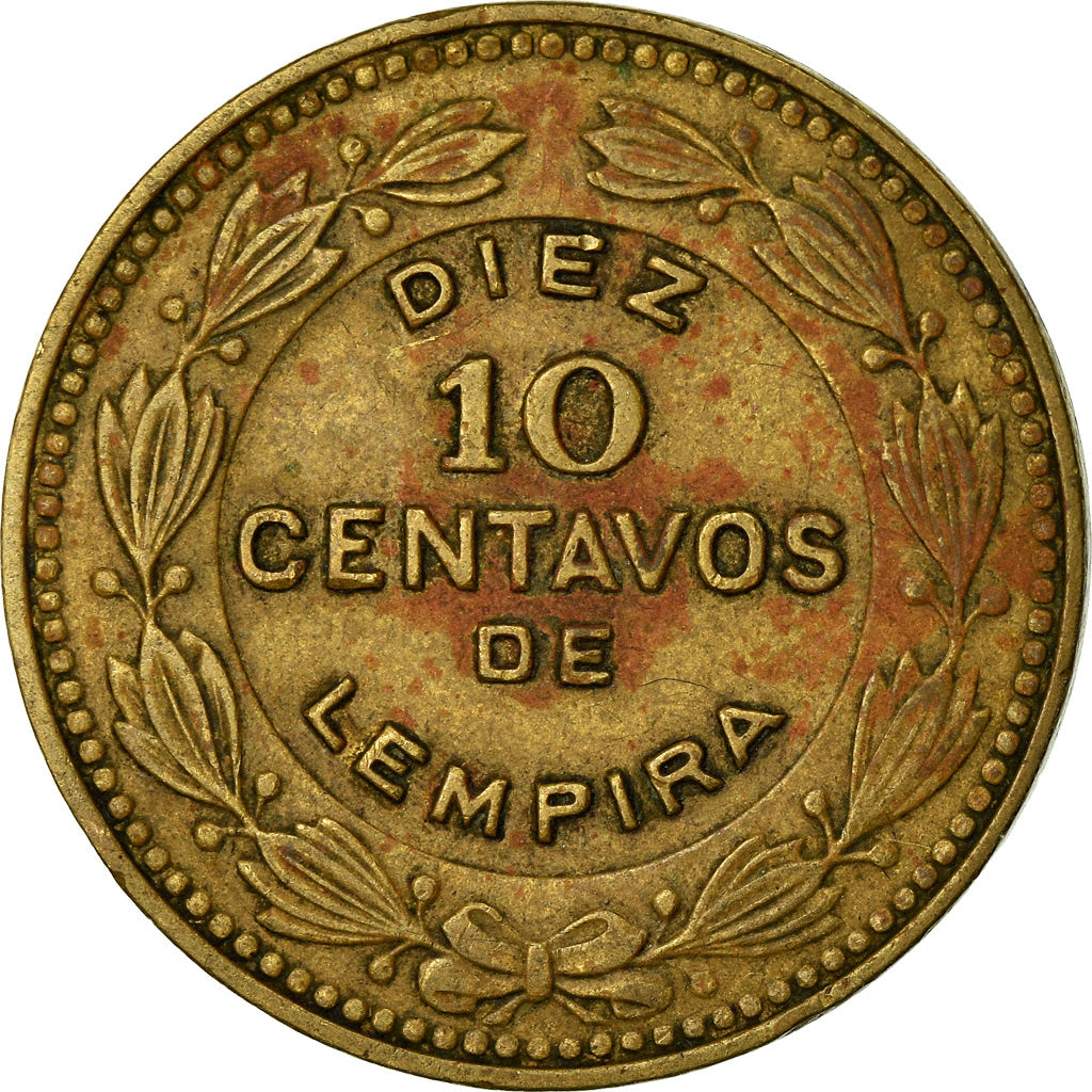 Monnaie, Honduras, 10 Centavos, 1976, TB+, Laiton, KM:76.1a