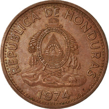 Coin, Honduras, 2 Centavos, 1974, EF(40-45), Copper Clad Steel, KM:78a