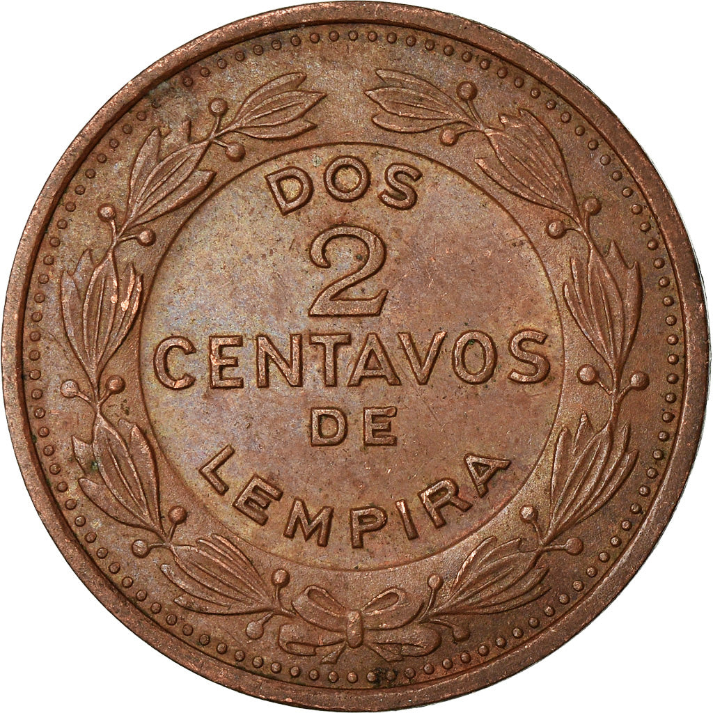Coin, Honduras, 2 Centavos, 1974, EF(40-45), Copper Clad Steel, KM:78a