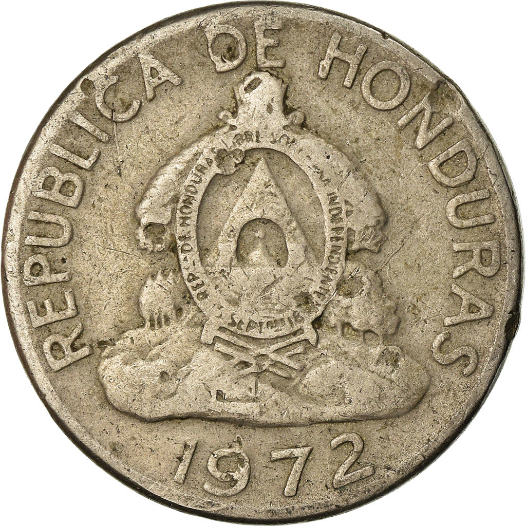 Moneda, Honduras, 5 Centavos, 1972, Philadelphia, BC+, Cobre - níquel, KM:72.1