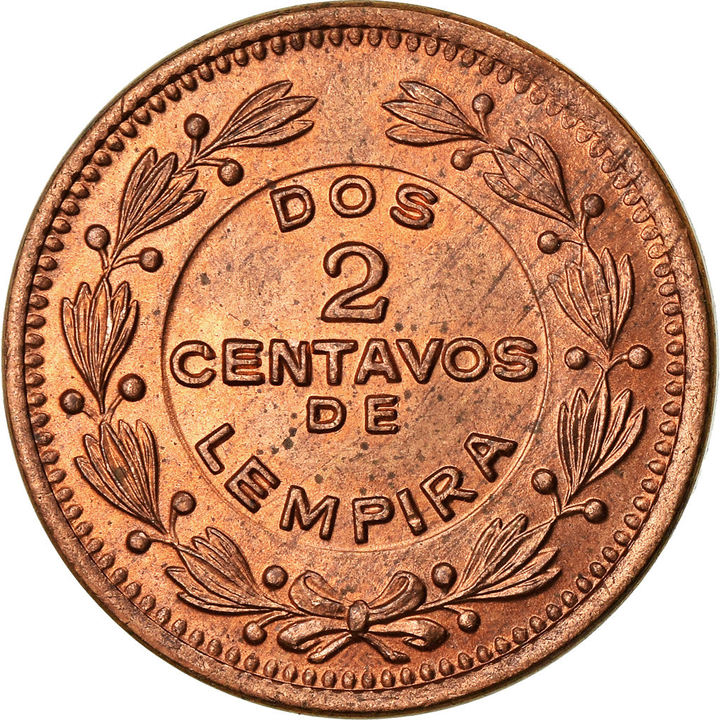 Moeda, Honduras, 2 Centavos, 1956, Philadelphia, U.S.A., EF(40-45), Bronze