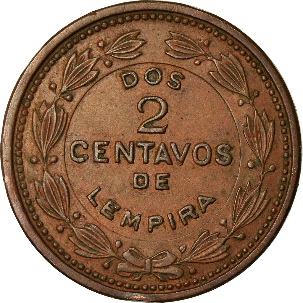 Monnaie, Honduras, 2 Centavos, 1954, Philadelphie, U.S.A., TTB, Bronze, KM:78