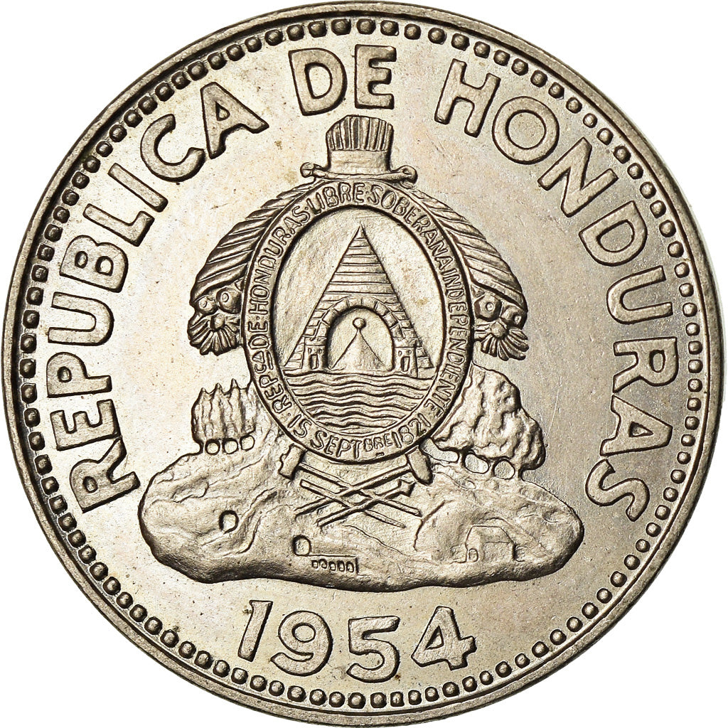 Coin, Honduras, 5 Centavos, 1954, EF(40-45), Copper-nickel, KM:72.2