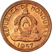 Moneda, Honduras, Centavo, 1957, MBC, Bronce, KM:77.2