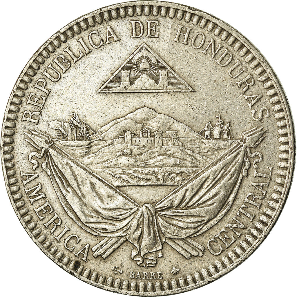 Monnaie, Honduras, Real, 1870, Paris, TTB, Copper-nickel, KM:33