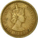 Moneda, Honduras británica, Elizabeth II, 5 Cents, 1963, MBC, Níquel - latón