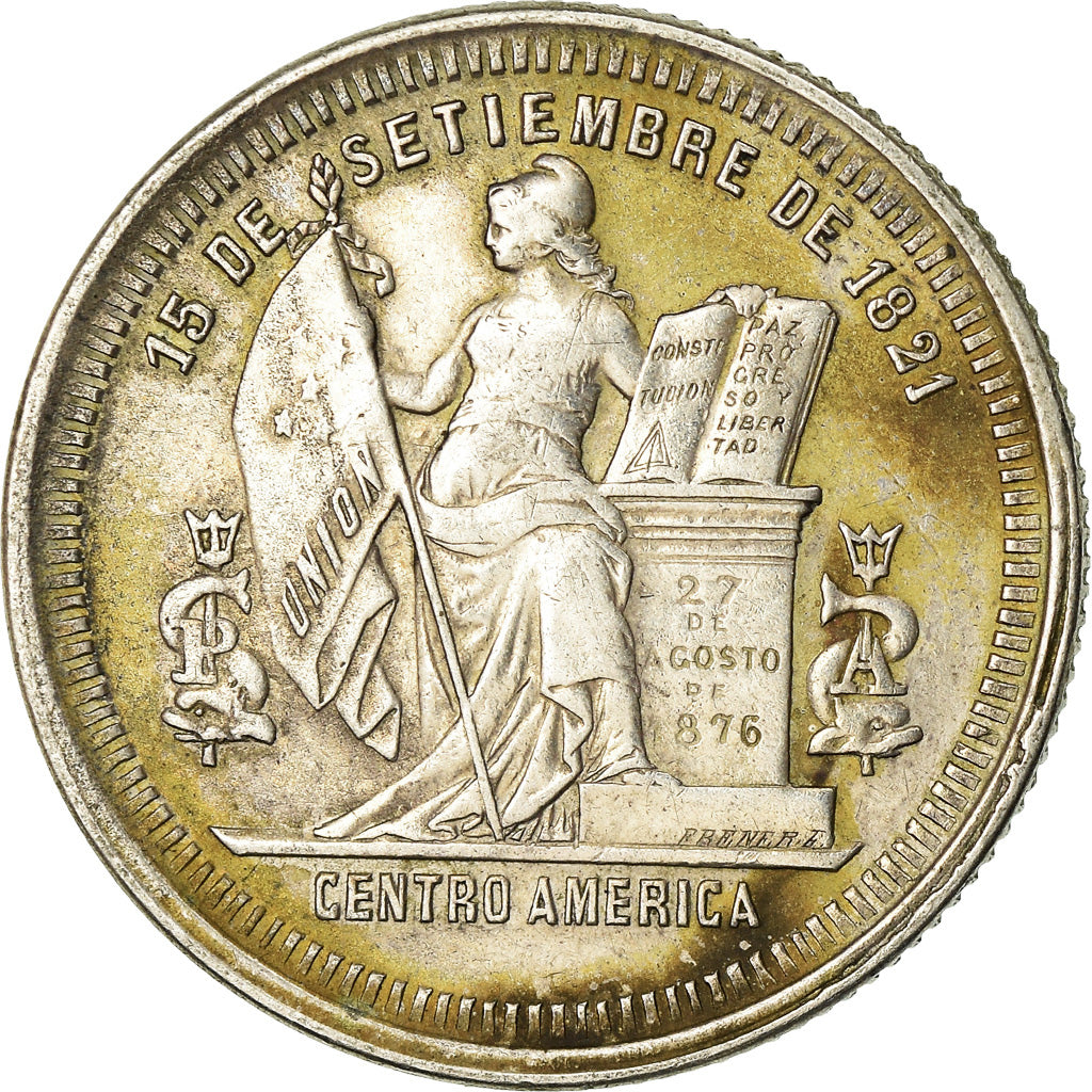 Coin, Honduras, 25 Centavos, 1885, EF(40-45), Silver, KM:50