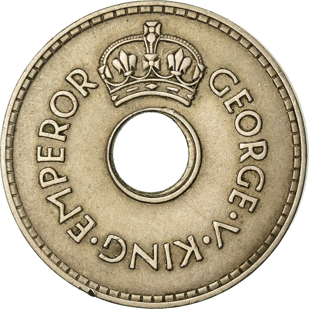 Coin, Fiji, Edward VIII, Penny, 1936, EF(40-45), Copper-nickel, KM:6