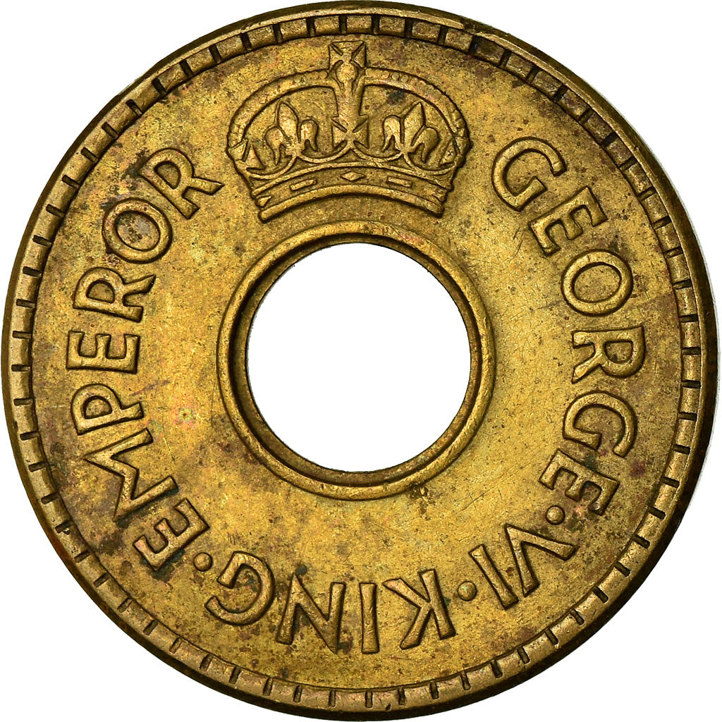 Monnaie, Fiji, George VI, 1/2 Penny, 1942, TTB, Laiton, KM:14A