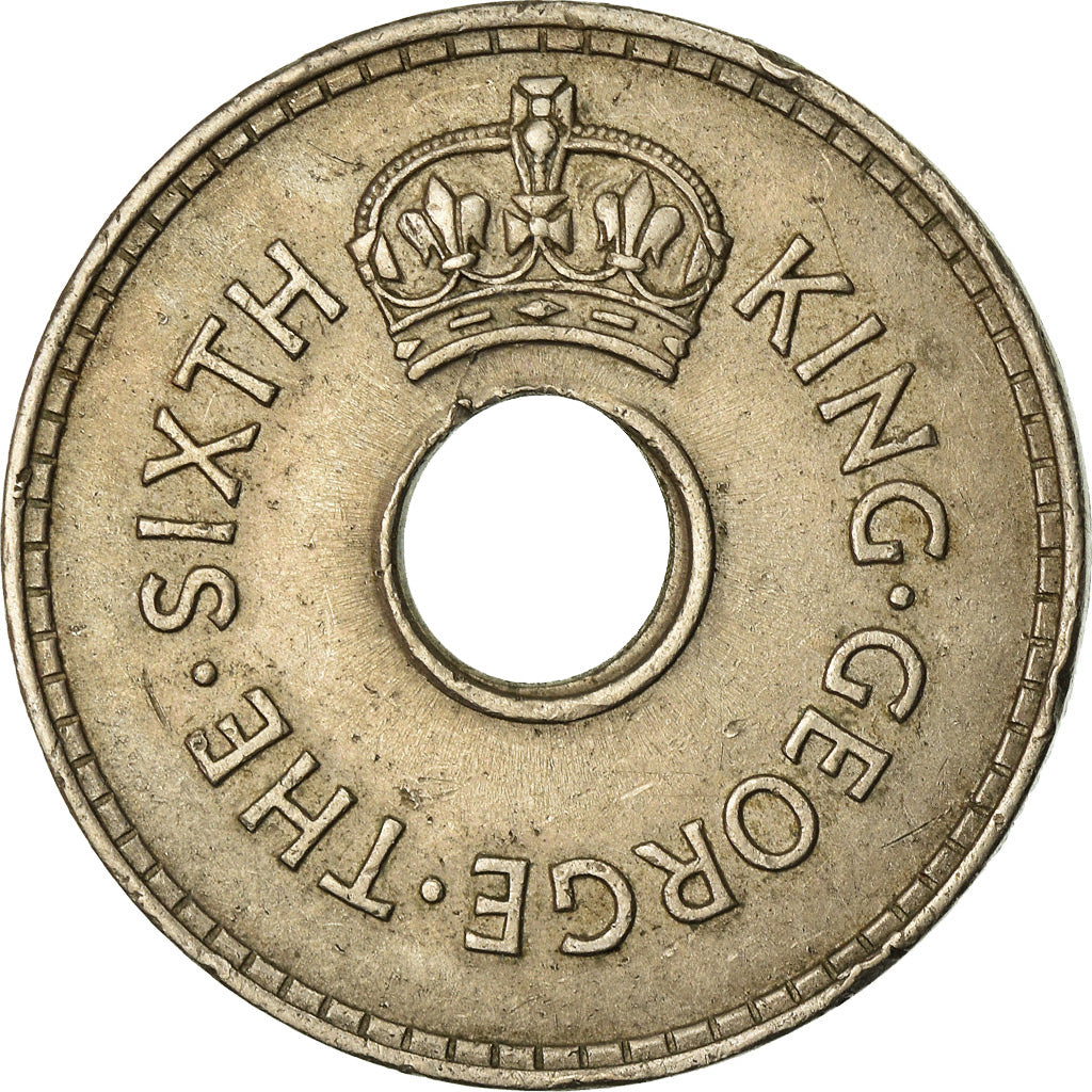 Coin, Fiji, George VI, Penny, 1949, EF(40-45), Copper-nickel, KM:17