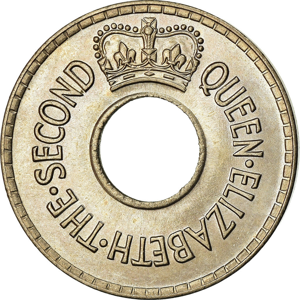Moneda, Fiji, Elizabeth II, 1/2 Penny, 1954, EBC, Cobre - níquel, KM:20