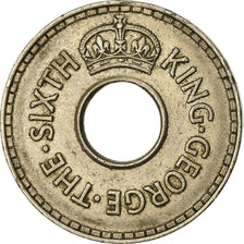 Coin, Fiji, George VI, 1/2 Penny, 1950, EF(40-45), Copper-nickel, KM:16