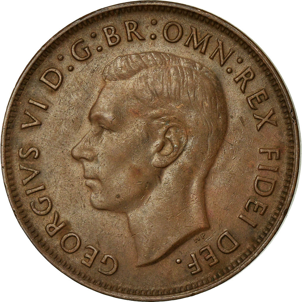 Coin, Australia, George VI, Penny, 1950, EF(40-45), Bronze, KM:43