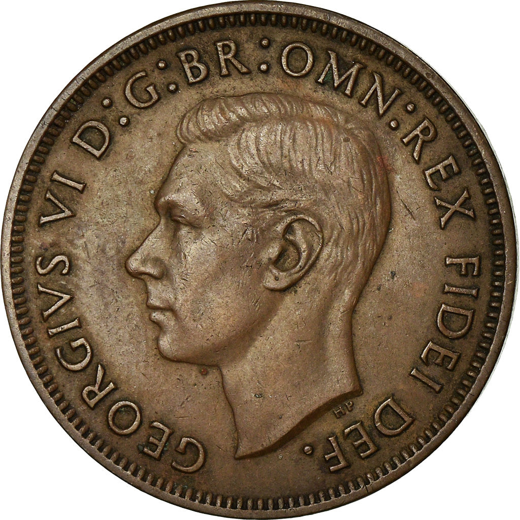 Coin, Australia, George VI, 1/2 Penny, 1951, EF(40-45), Bronze, KM:42