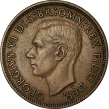 Coin, Australia, George VI, 1/2 Penny, 1951, EF(40-45), Bronze, KM:42