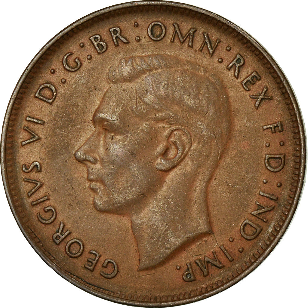 Coin, Australia, George VI, Penny, 1948, EF(40-45), Bronze, KM:36