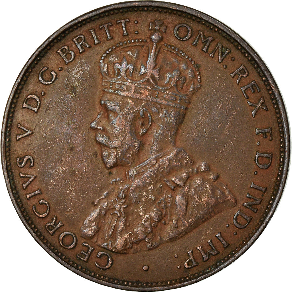 Coin, Australia, George V, Penny, 1933, EF(40-45), Bronze, KM:23