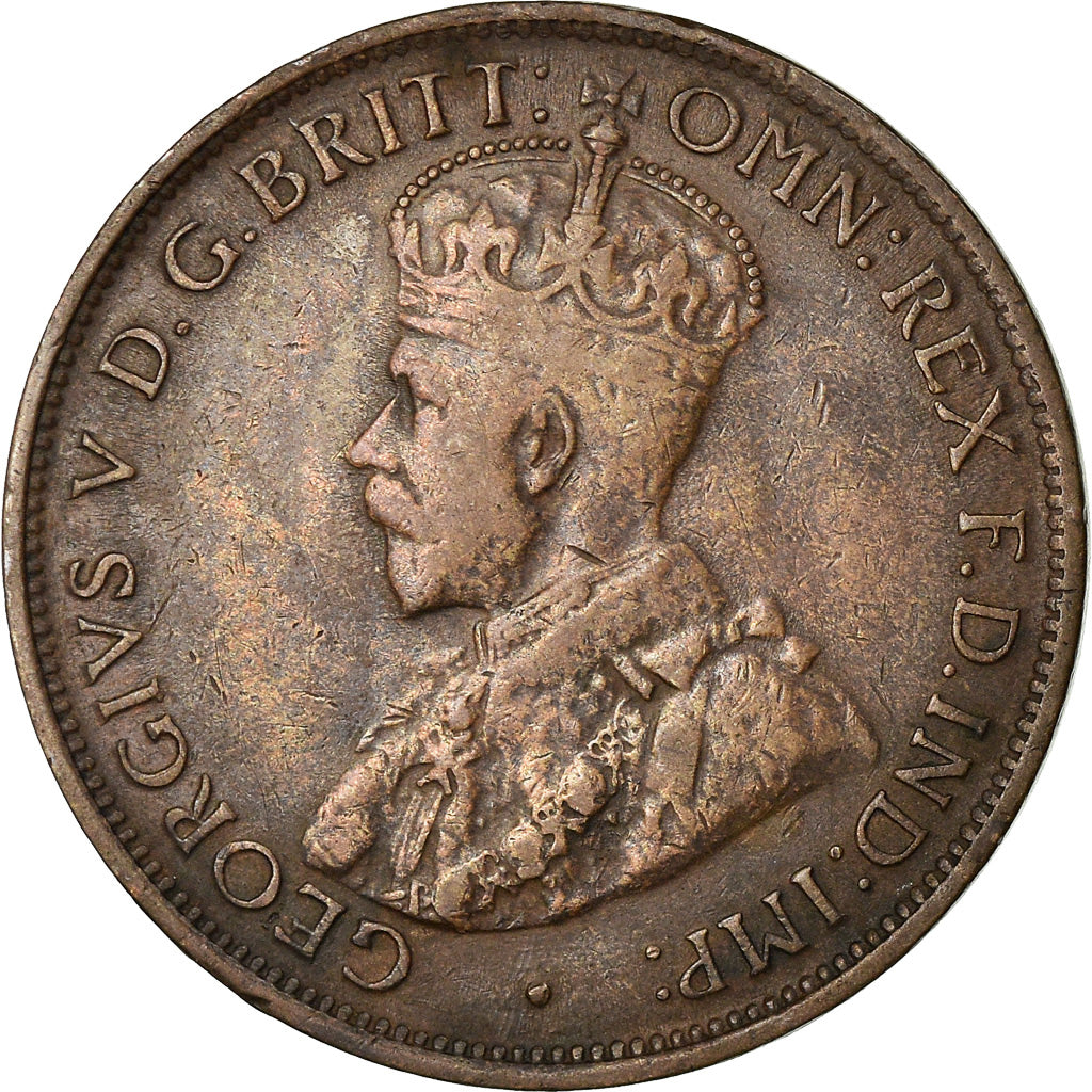 Coin, Australia, George V, 1/2 Penny, 1912, VF(30-35), Bronze, KM:22