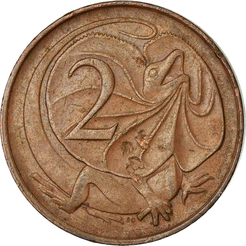 Moeda, Austrália, Elizabeth II, 2 Cents, 1967, EF(40-45), Bronze, KM:63