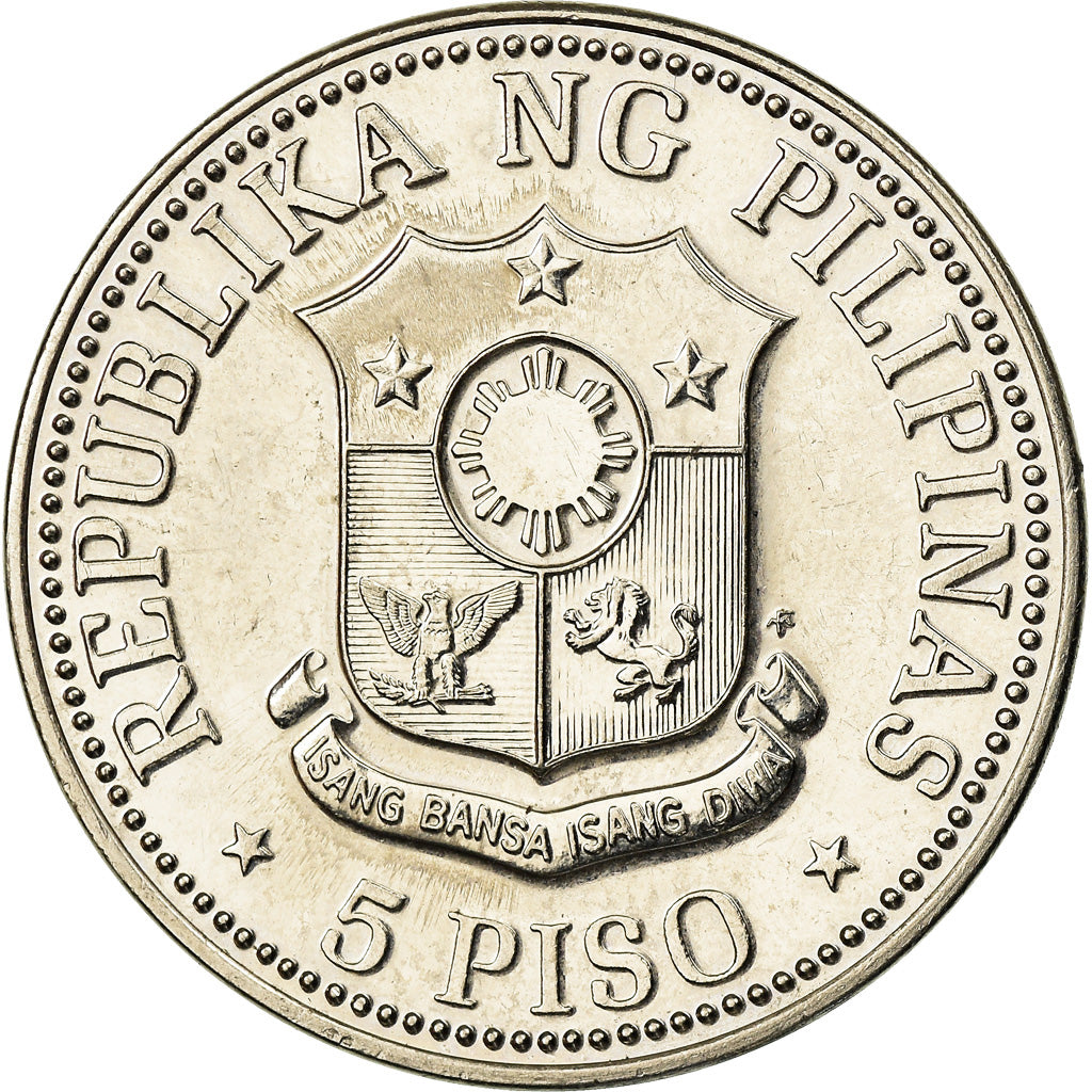 Coin, Philippines, 5 Piso, 1979, AU(55-58), Nickel, KM:210.2
