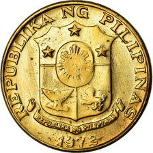Coin, Philippines, 5 Sentimos, 1972, EF(40-45), Brass, KM:197