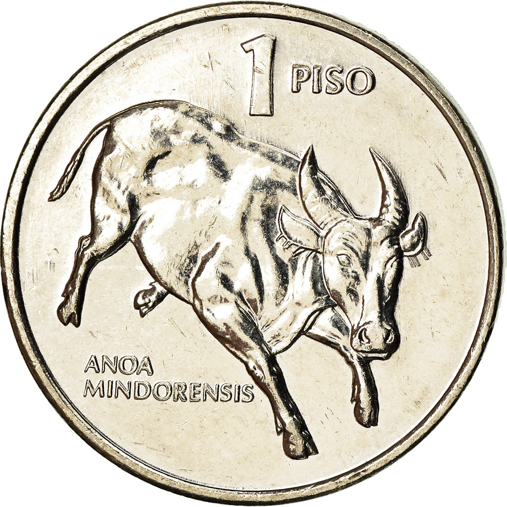 Coin, Philippines, Piso, 1992, AU(55-58), Stainless Steel, KM:243.2