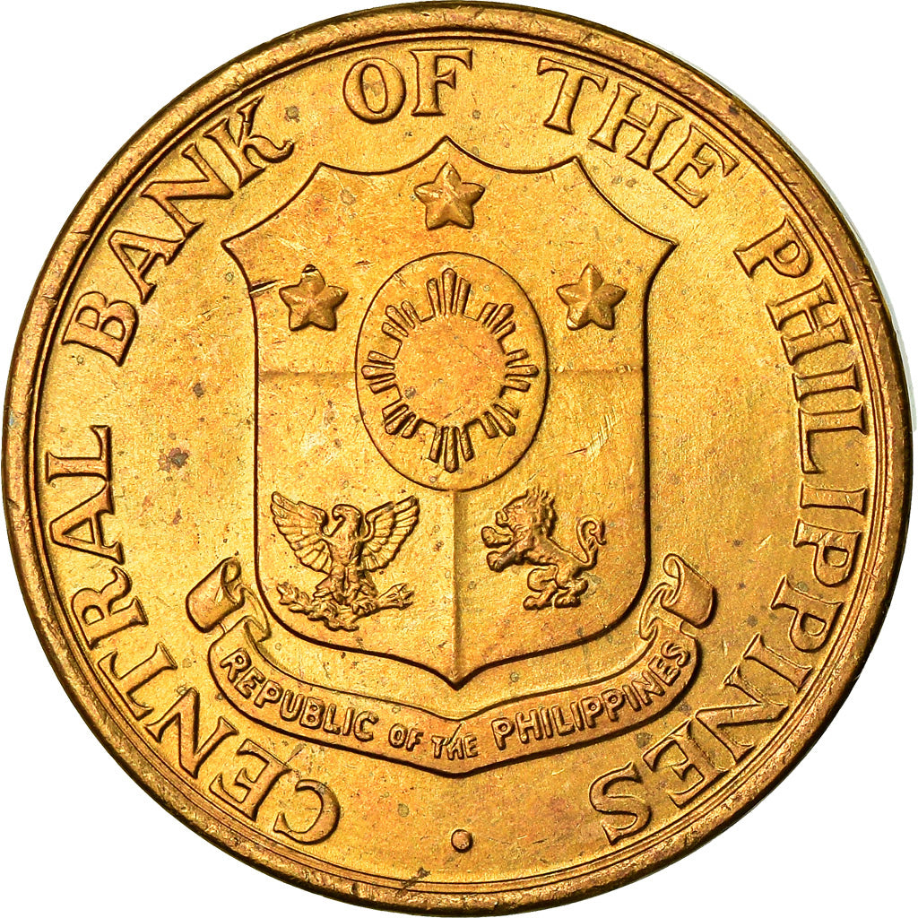 Coin, Philippines, 5 Centavos, 1959, EF(40-45), Brass, KM:187