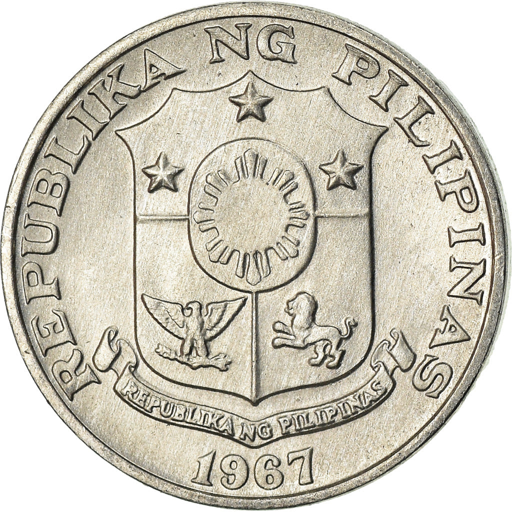 Coin, Philippines, Sentimo, 1967, EF(40-45), Aluminum, KM:196
