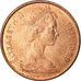 Coin, Fiji, Elizabeth II, Cent, 1969, EF(40-45), Bronze, KM:27