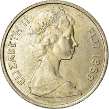 Coin, Fiji, Elizabeth II, 5 Cents, 1969, EF(40-45), Copper-nickel, KM:29