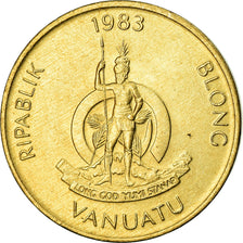 Coin, Vanuatu, Vatu, 1983, British Royal Mint, EF(40-45), Nickel-brass, KM:3