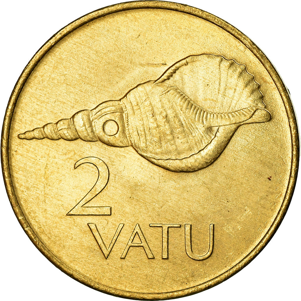 Coin, Vanuatu, 2 Vatu, 1983, British Royal Mint, EF(40-45), Nickel-brass, KM:4