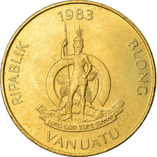 Münze, Vanuatu, 5 Vatu, 1983, British Royal Mint, SS, Nickel-brass, KM:5