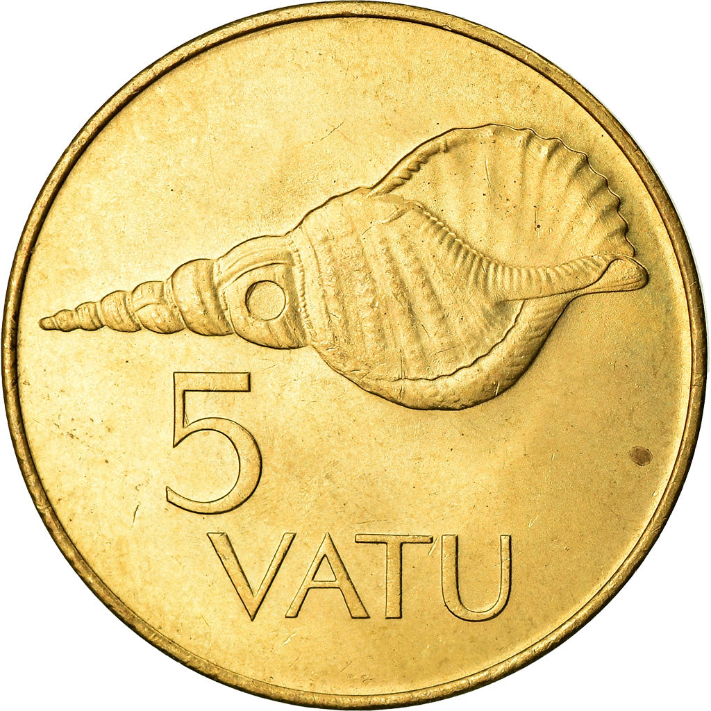 Münze, Vanuatu, 5 Vatu, 1983, British Royal Mint, SS, Nickel-brass, KM:5