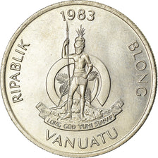 Moneta, Vanuatu, 10 Vatu, 1983, British Royal Mint, SPL-, Rame-nichel, KM:6