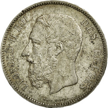 Münze, Belgien, Leopold II, 5 Francs, 5 Frank, 1873, SS+, Silber, KM:24