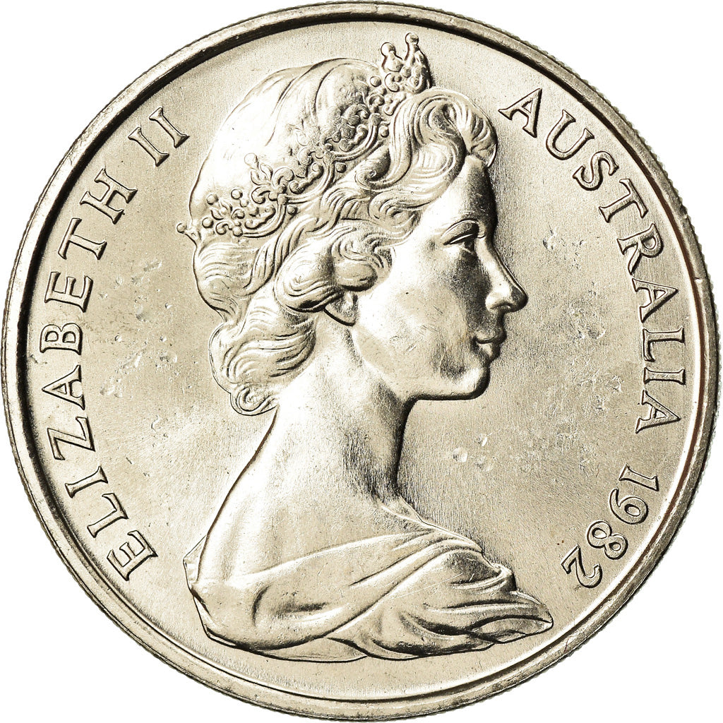 Monnaie, Australie, Elizabeth II, 20 Cents, 1982, SUP, Copper-nickel, KM:66
