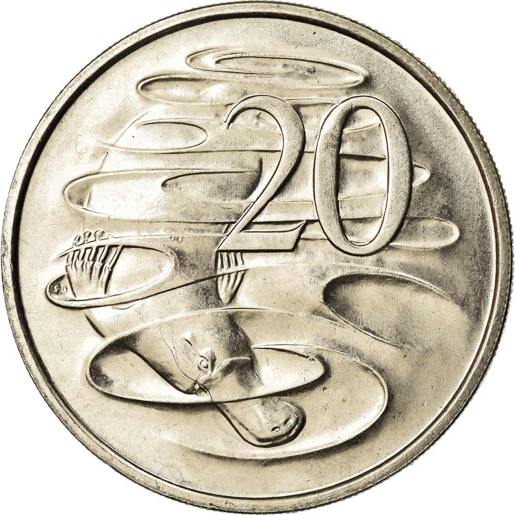 Monnaie, Australie, Elizabeth II, 20 Cents, 1982, SUP, Copper-nickel, KM:66
