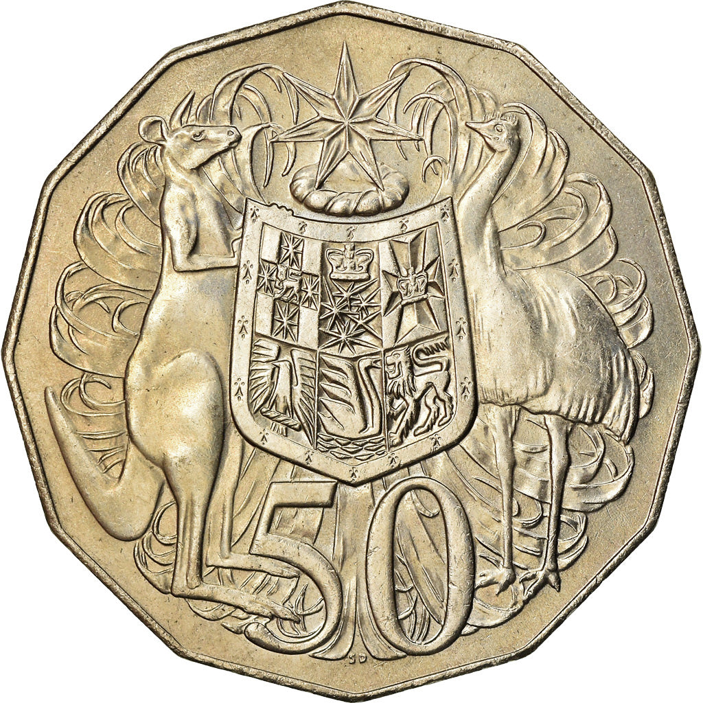 Coin, Australia, Elizabeth II, 50 Cents, 1969, AU(55-58), Copper-nickel, KM:68