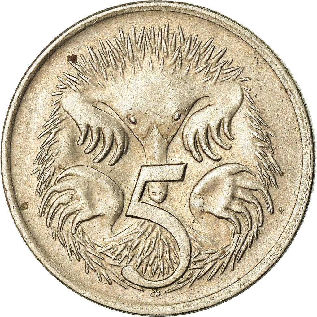Munten, Australië, Elizabeth II, 5 Cents, 1971, ZF, Copper-nickel, KM:64