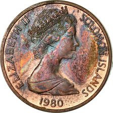 Coin, Solomon Islands, Elizabeth II, Cent, 1980, VF(30-35), Bronze, KM:1