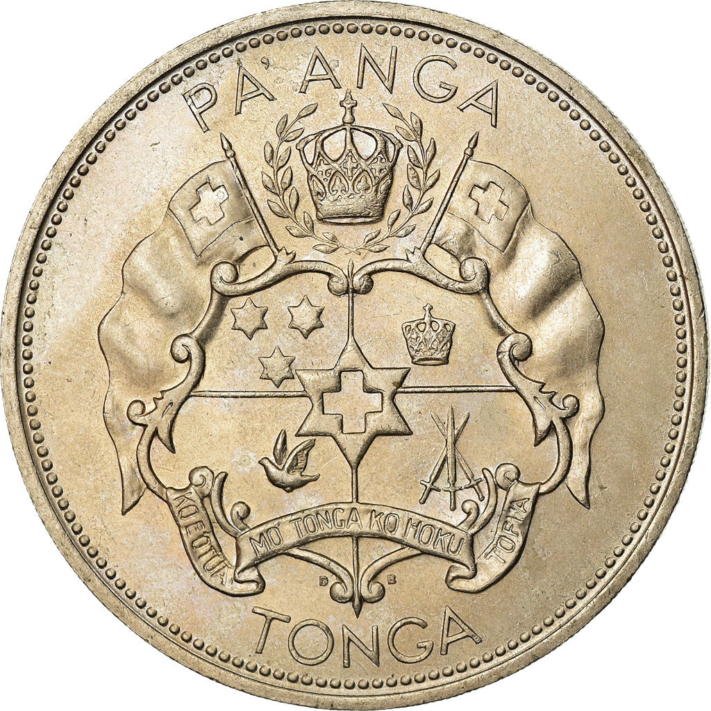 Moneda, Tonga, King Taufa'ahau Tupou IV, Pa'anga, 1967, SC, Cobre - níquel