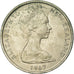 Moeda, Nova Zelândia, Elizabeth II, 5 Cents, 1967, EF(40-45), Cobre-níquel